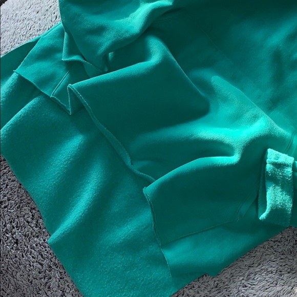 Medium Teal High Low Super Soft Hoodie - Picture 6 of 8